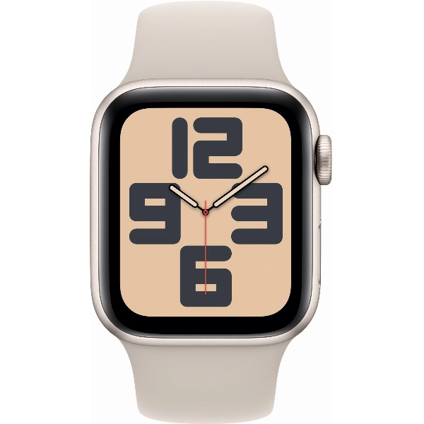 умные часы apple watch se (2023) 44 starlight case starlight sport band s/m (mre43)