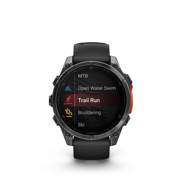 умные часы watch garmin fenix 8 47 amoled slate gray with black silicone 010-02904-00