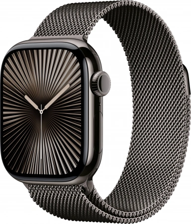 умные часы apple watch s10 42 mm slate titanium case with slate milanese loop умные часы apple watch s10 42 mm slate titanium case with slate milanese loop