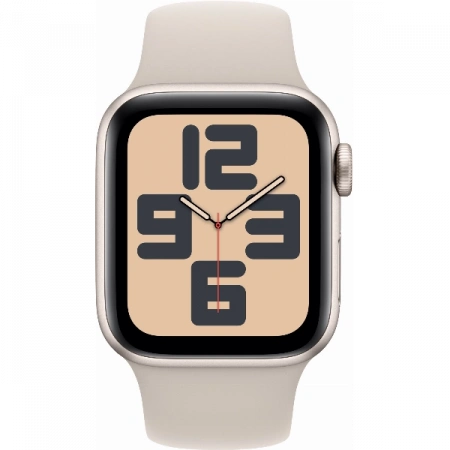 умные часы apple watch se (2023) 44 starlight case starlight sport band s/m (mre43)