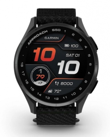 умные часы watch garmin approach s50 43 black with black nylon умные часы watch garmin approach s50 43 black with black nylon