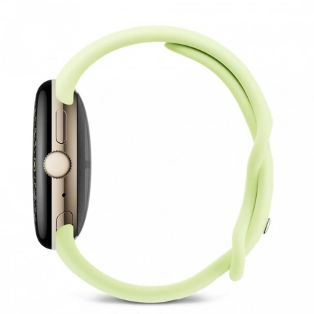 pixel watch 4 41 wi-fi polished champagne gold/lemongrass active band pixel watch 4 41 wi-fi polished champagne gold/lemongrass active band