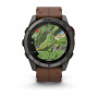 умные часы watch garmin fenix 8 pro 51mm amoled sapphire titanium carbon grey chestnut leather 010-03199-40 умные часы watch garmin fenix 8 pro 51mm amoled sapphire titanium carbon grey chestnut leather 010-03199-40