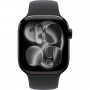 умные часы apple watch s11 42 mm jet black aluminum case with black sport band m/l