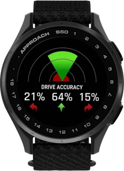 умные часы watch garmin approach s50 43 black with black nylon