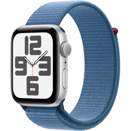 умные часы apple watch se (2023) 40 silver case winter blue sport loop (mre33)