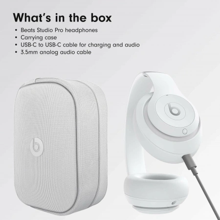 head phones beats studio pro wireless matte white