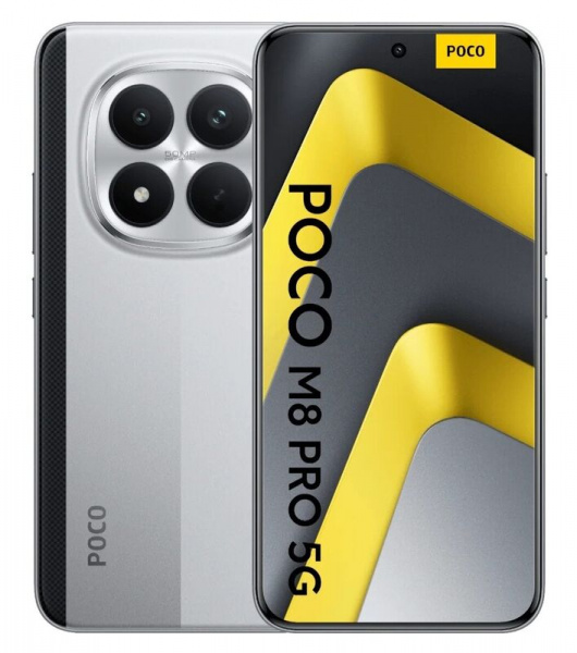смартфон pocophone m8 pro 12/512gb серебро (silver)