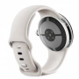 pixel watch 4 45 wi-fi polished silver/porcelain active band