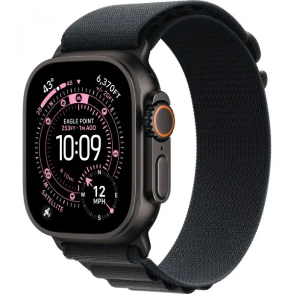 умные часы apple watch ultra 3 49 black titanium case with m black alpine loop умные часы apple watch ultra 3 49 black titanium case with m black alpine loop