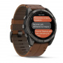 умные часы watch garmin fenix 8 pro 51mm amoled sapphire titanium carbon grey chestnut leather 010-03199-40 умные часы watch garmin fenix 8 pro 51mm amoled sapphire titanium carbon grey chestnut leather 010-03199-40