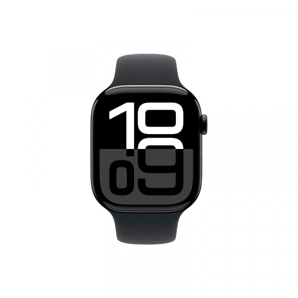 умные часы apple watch s10 46 mm jet black aluminum case sport band m/l