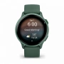 умные часы watch garmin vivoactive 6 metallic jasper green with jasper green silicone 010-02985-02