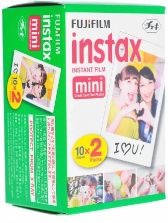 картридж для моментальной фотографии fujifilm instax mini twin pack (20 sheets)